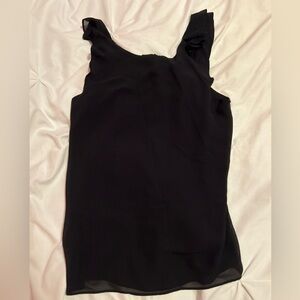 Naked Zebra Ruffle and Bow Tank Top